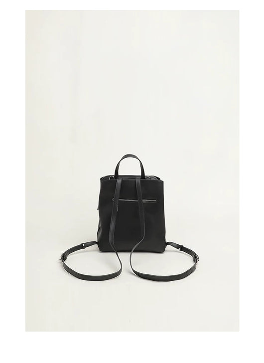 Mochila de Cuero Genuino con Cierre de Cremallera - Image 17