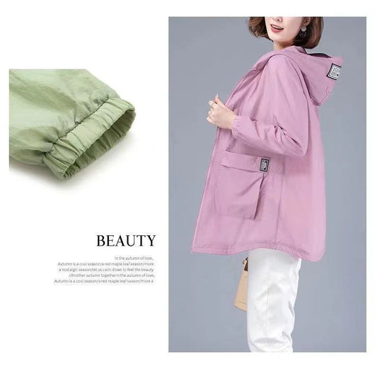 Chaqueta Protectora UV Suelta Talla Grande para Mujer - Image 27
