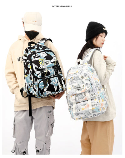 Mochila Escolar Impresa de Gran Capacidad para Estudiantes de Secundaria - Image 15