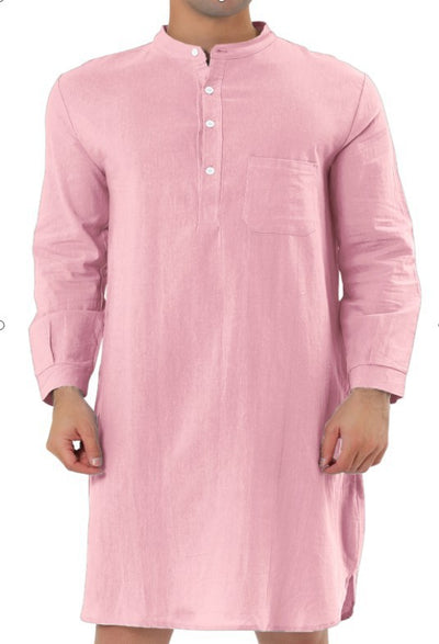 Bata Camisera Clásica con Bolsillos para Hombre - Image 20