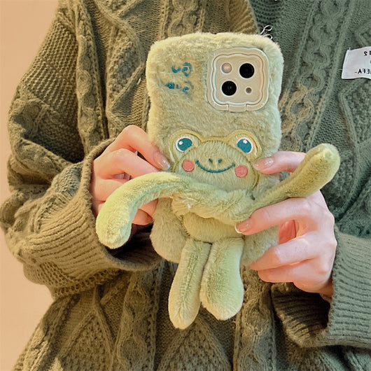 Funda de Celular Rana Peluda Extraíble con Diseño Cartoon - Image 8