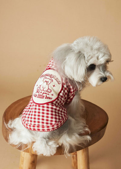 Chaleco Escocés sin Mangas para Perro Maltés y Schnauzer Teddy en Rojo - Image 25