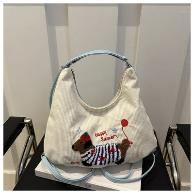 Bolso Tote Retro de Gran Capacidad para Mujer - Bolsa Casual de Hombro - Image 17