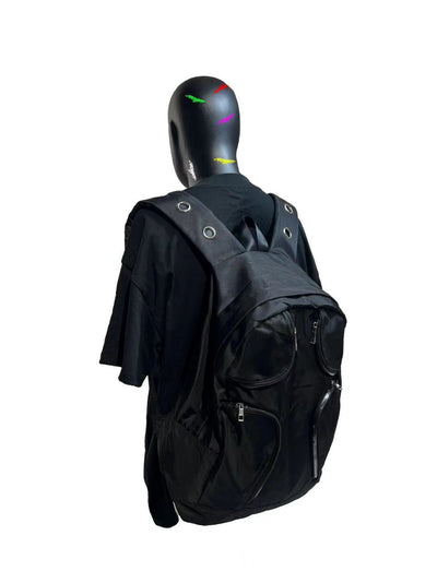 Mochila Táctica Negra de Gran Capacidad con Múltiples Bolsillos - Image 27