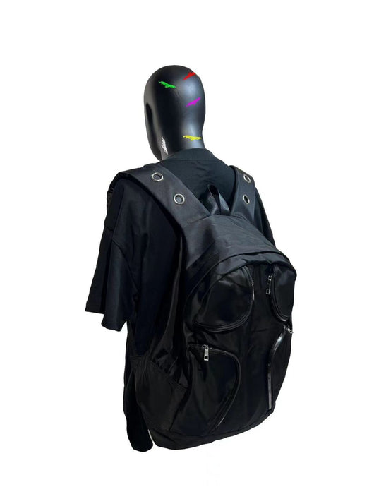 Mochila Táctica Negra de Gran Capacidad con Múltiples Bolsillos - Image 27