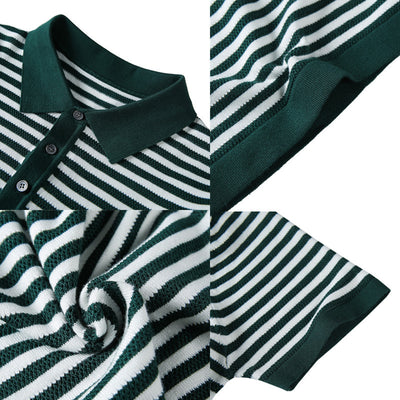Camiseta Casual Hombre Tejida Elástica y Transpirable - Image 14