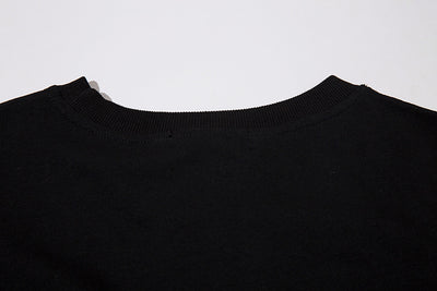Playera Manga Larga Hip Hop con Letras Fuzzy y Cadena para Hombre - Image 33