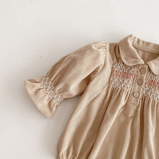 Vestido Enterizo de Pana para Bebé Niña con Diseño Triangular - Image 28