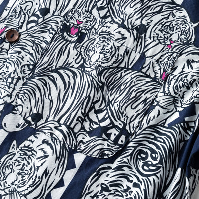 Camisa Hawaiana Cuello Cubano Floral - Image 36