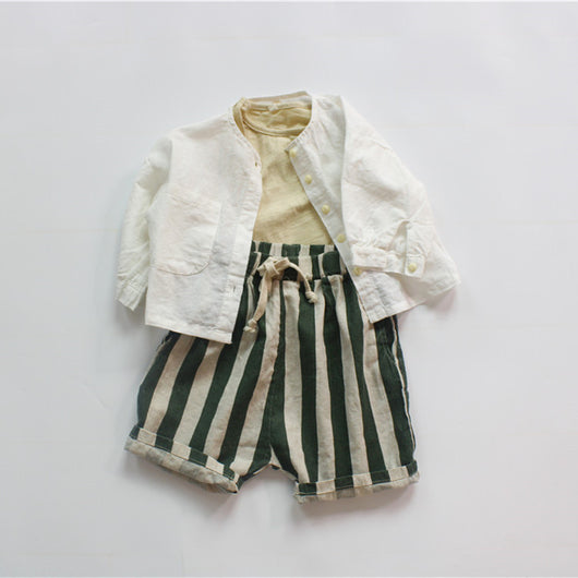 Pantalones Capri Rayados Holgados para Niñas - Image 23