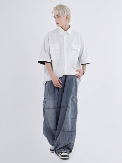 Jeans de Trabajo Holgados Efecto Desgastado - Image 12