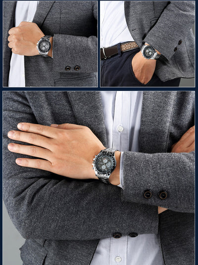 Reloj de Hombre Acero Inoxidable con Calendario y Esfera Luminosa - Image 11
