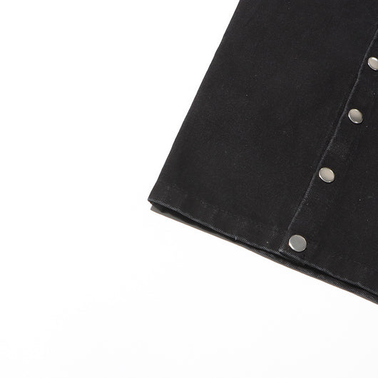 Jeans Talle Alto Irregular con Botones Desmontables - Image 40