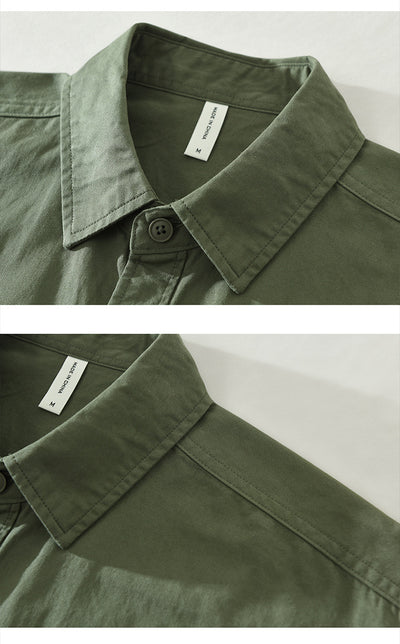 Camisa Cargo Casual con Contraste de Colores para Hombre - Image 9