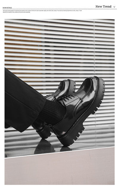 Zapatos Casuales de Cuero con Plataforma Elevadora - Image 13