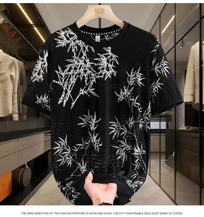 Playera Corta de Malla Ice Silk para Hombre - Fresca y Transpirable - Image 12