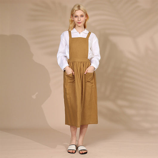 Falda Lino Francesa Diseño Exclusivo con Bolsillos Dobles para Mujer - Image 21