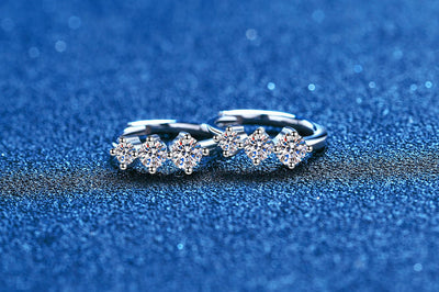 Aretes de Plata Esterlina 925 con Moissanita - Diseño Elegante Chapado en Platino - Image 15