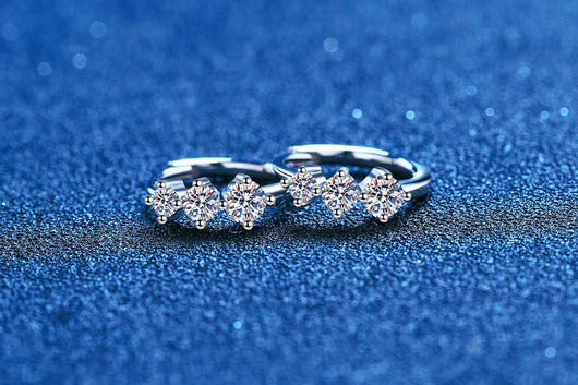 Aretes de Plata Esterlina 925 con Moissanita - Diseño Elegante Chapado en Platino - Image 15