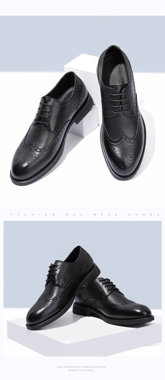 Zapatos Brogue de Cuero para Hombre - Estilo Clásico Elegante - Image 18