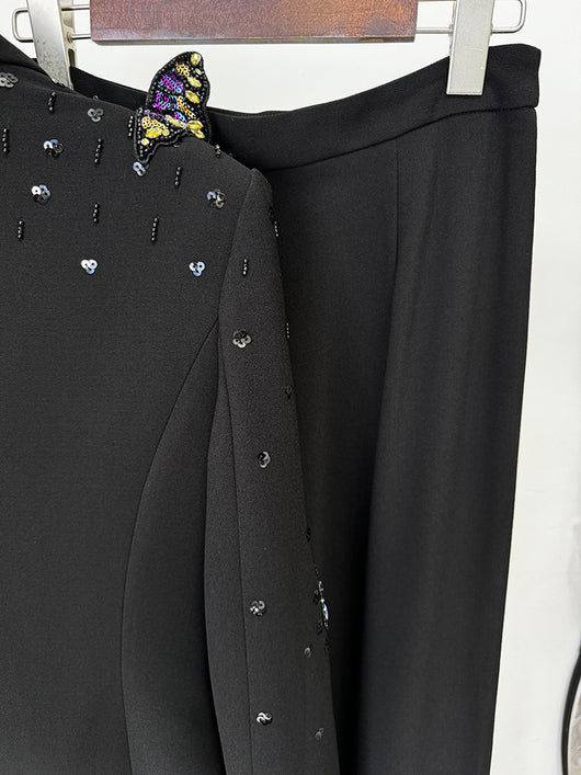 Conjunto de Traje con Mariposas 3D y Cristales Brillantes para Mujer - Image 31