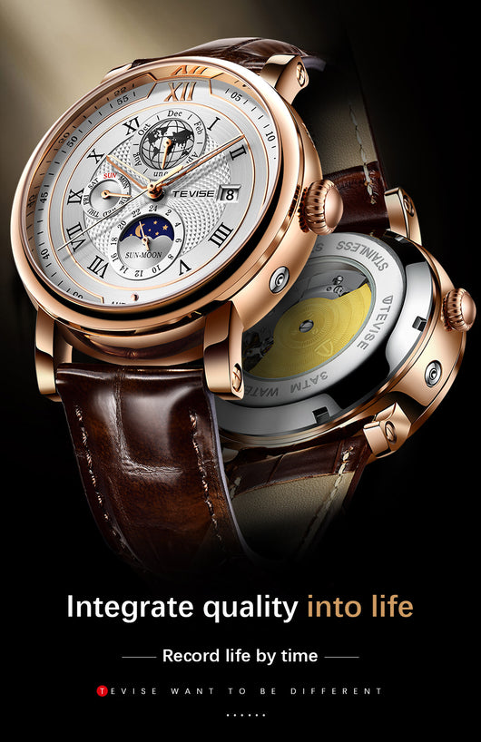 Reloj Automático Fases Lunares Resistente al Agua para Hombre - Image 20