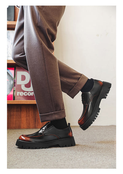 Zapatos Casuales de Cuero con Plataforma Elevadora - Image 37