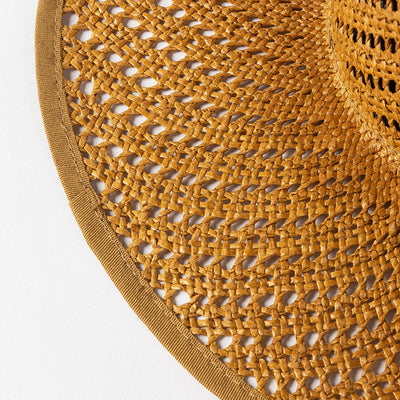 Sombrero de Paja Tejido con Encaje y Ala Ancha para Primavera y Verano - Image 19