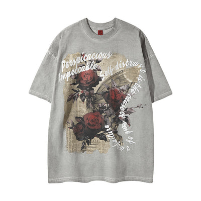 Camiseta Estampada con Flores de Rosa - Image 24