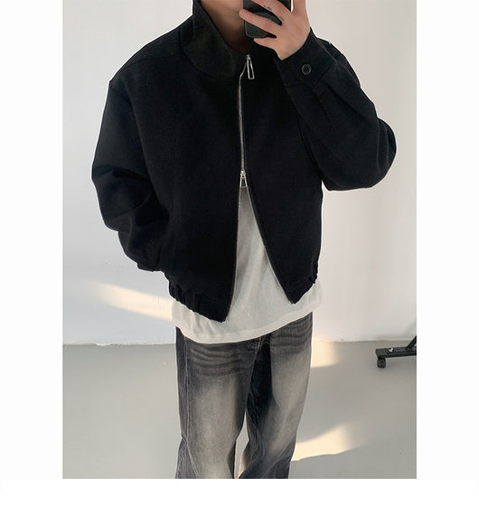 Chaqueta Minimalista para Pareja - Diseño Urbano Otoño - Image 11
