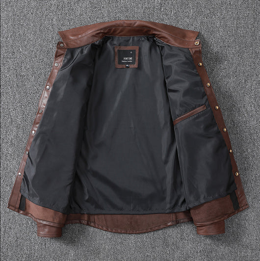 Camisa de Cuero Genuino Oveja para Hombre - Image 26