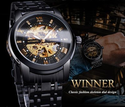 Reloj Mecánico Impermeable con Diseño Calado para Hombre - Image 35