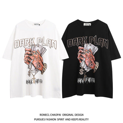 Playera Hip Hop Cuello Redondo Manga Corta Casual - Image 24