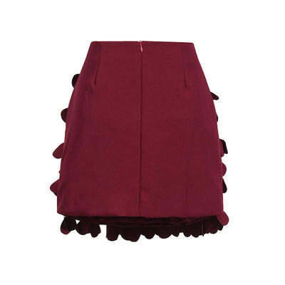Falda Corta A-Line con Detalles de Costura Decorativa - Image 12