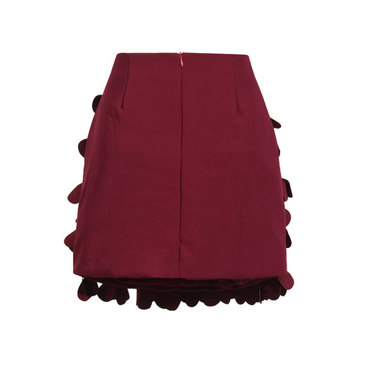Falda Corta A-Line con Detalles de Costura Decorativa - Image 12
