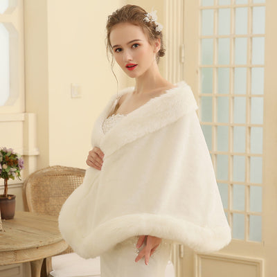 Chal de Piel Nupcial Talla Grande - Accesorios de Boda Invierno para Mujer - Image 14