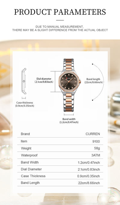 Reloj Elegante Impermeable con Cristales Decorativos - Image 41