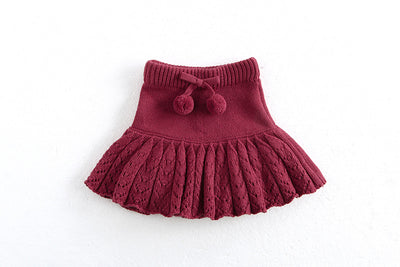 Falda Pantalón Plisada Retro Hueca para Niñas - Image 25