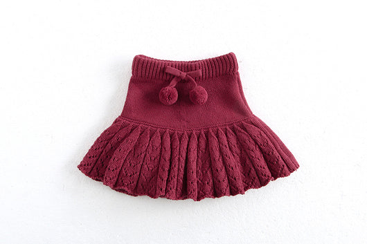 Falda Pantalón Plisada Retro Hueca para Niñas - Image 25