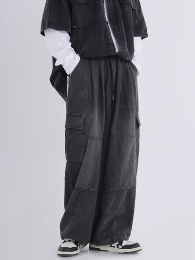 Jeans de Trabajo Holgados Efecto Desgastado - Image 30