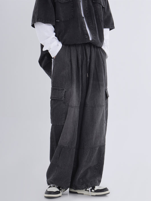 Jeans de Trabajo Holgados Efecto Desgastado - Image 30