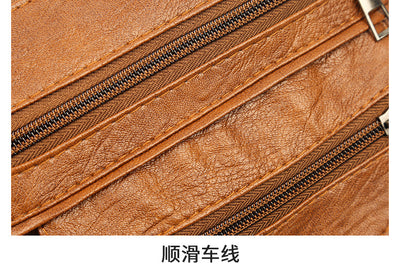 Bolsa Crossbody de Cuero Suave Multibolsillos Versátil - Image 27