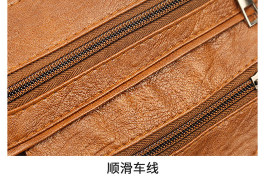 Bolsa Crossbody de Cuero Suave Multibolsillos Versátil - Image 27