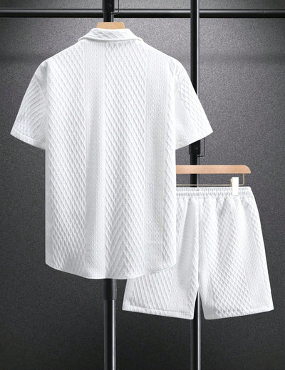 Conjunto Casual Hombre: Camisa Suelta y Shorts de Manga Corta - Image 23