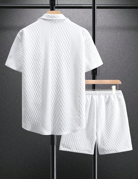 Conjunto Casual Hombre: Camisa Suelta y Shorts de Manga Corta - Image 23