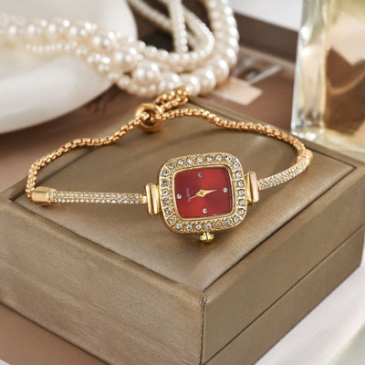 Reloj Pulsera Cuadrado con Diamantes y Diseño de Cuerda Trenzada - Image 17