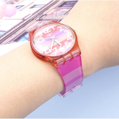 Correa de Reloj Arcoíris Transparente Ultra Delgada - Image 25