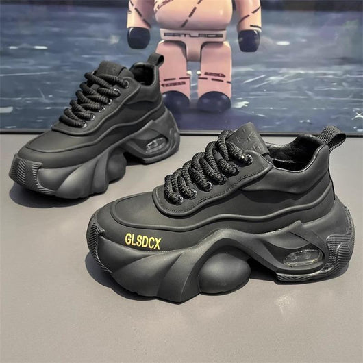 Zapatos Deportivos de Plataforma en Cuero para Hombre - Estilo Moderno y Confort - Image 39