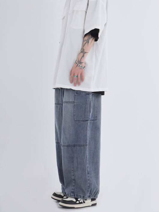 Jeans de Trabajo Holgados Efecto Desgastado - Image 16