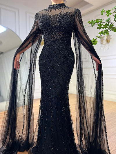 Vestido de Gala Elegante con Mangas Volantes y Falda Sirena - Image 70